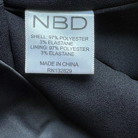 NEW NBD Urban Outfitters Laken Wrap Romper Black SMALL Mini Night Out Cocktail - Picture 11 of 13